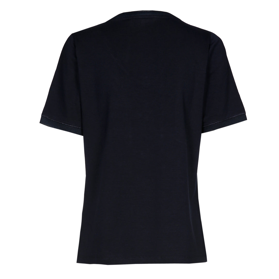 blauw t-shirt met v-hals-xandres essentials-