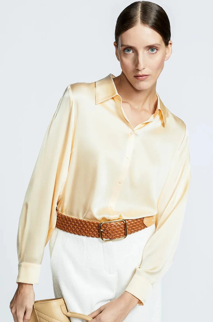 zijde blouse in vanilla-xandres-