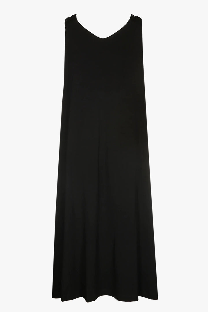 lange zwarte jurk