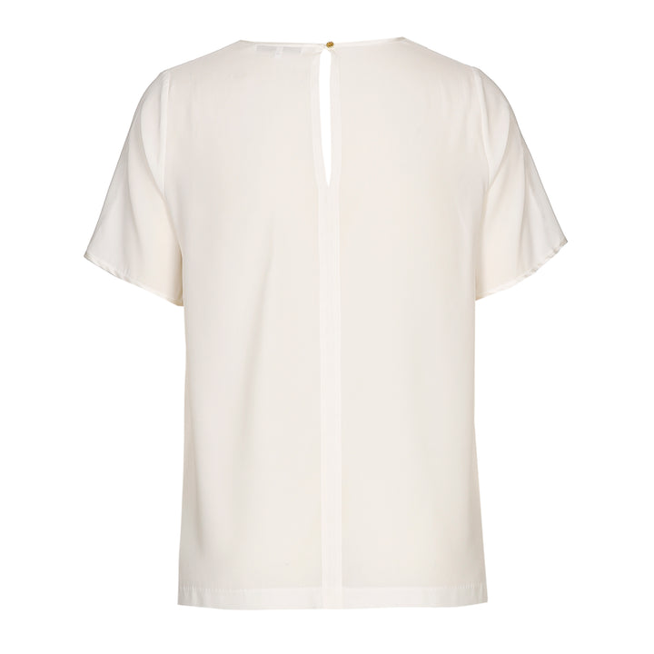 zijde shirt met v-hals-xandres essentials-