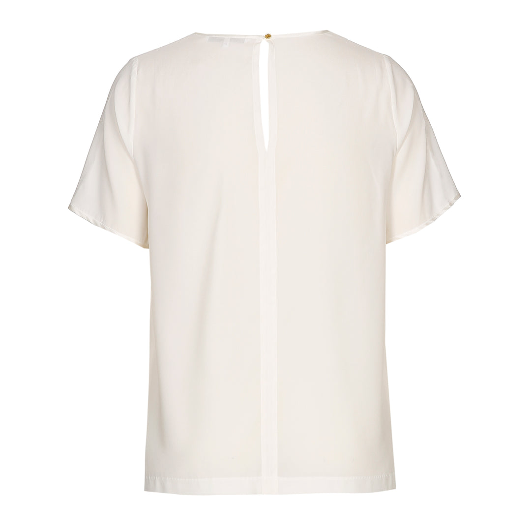 zijde shirt met v-hals - xandres essentials - - grote maten - dameskleding - kledingwinkel - herent - leuven